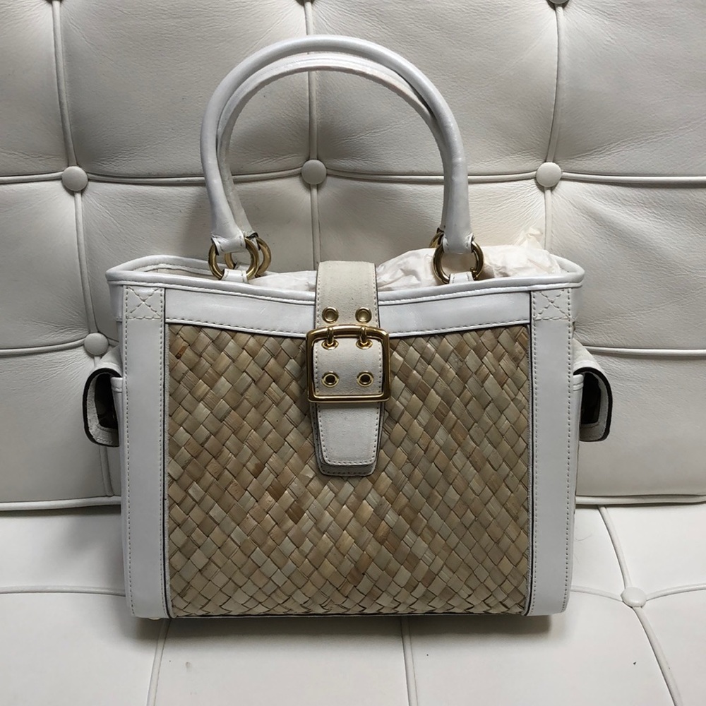 Coach Straw Boxy Tote